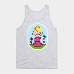 Little princess with birdie Tank Top